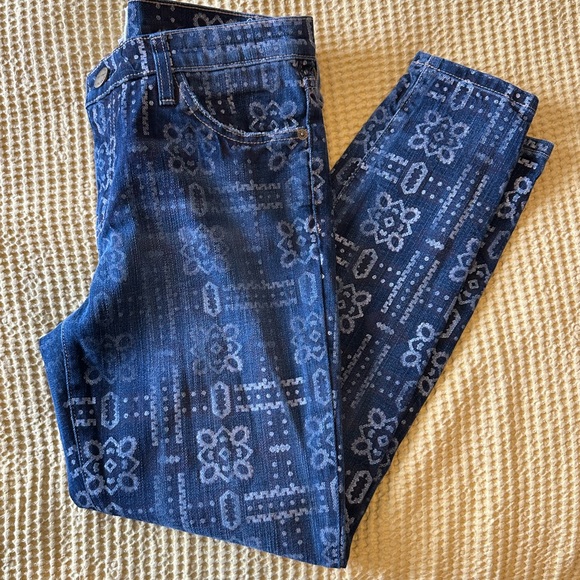 NWOT 💙 Current/Elliott stiletto bandana jeans - Size 30 - Picture 4 of 10